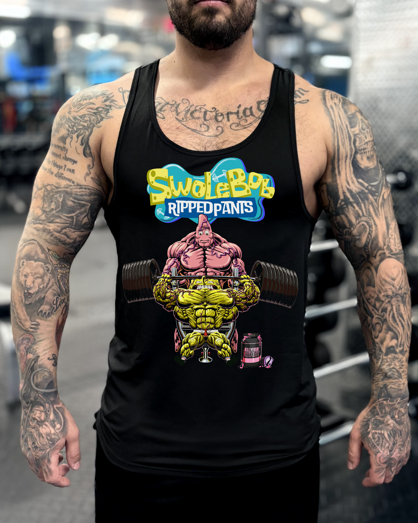 SwoleBob Ripped Pants : Tank Top Stringer