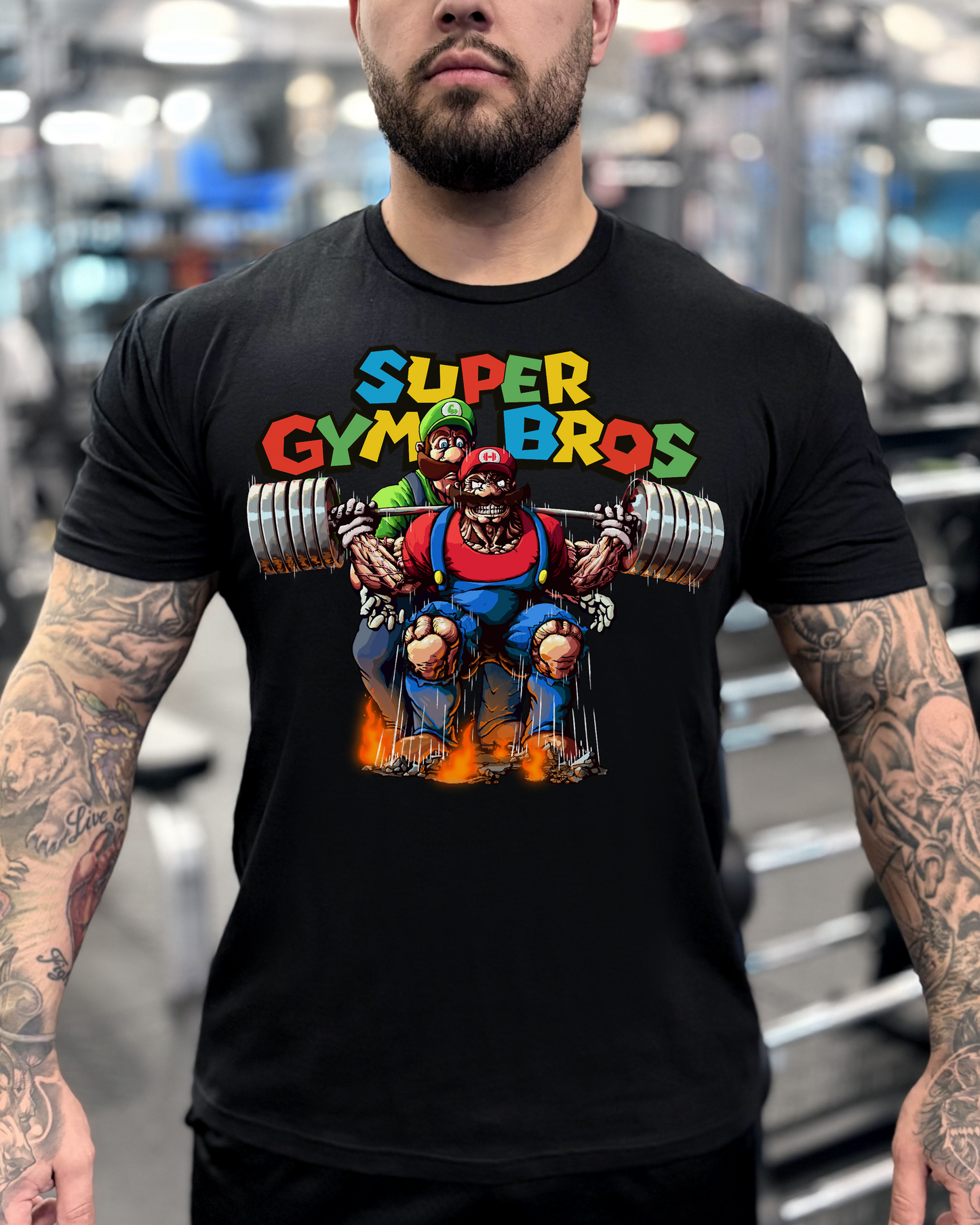 Graphic Tee : Super Gym Bros
