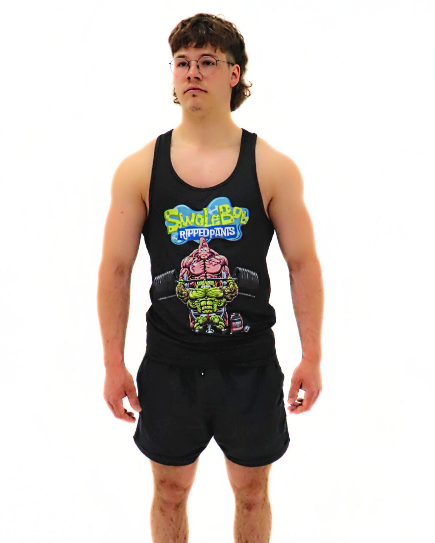 SwoleBob Ripped Pants : Tank Top Stringer