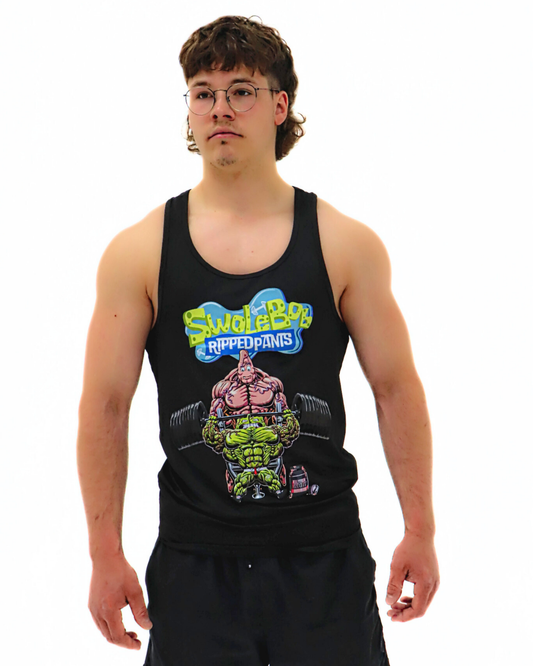 SwoleBob Ripped Pants : Tank Top Stringer