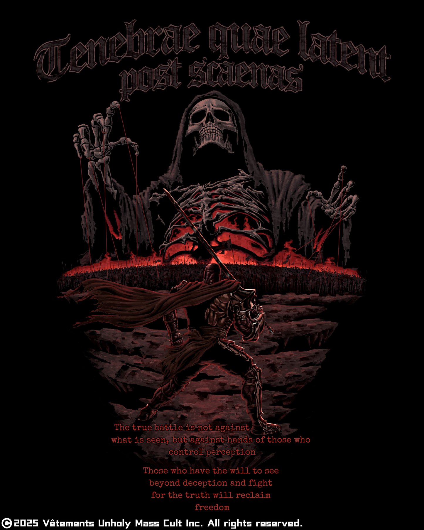 Tenebrae Quae Latent  – Premium OVERSIZED T-Shirt
