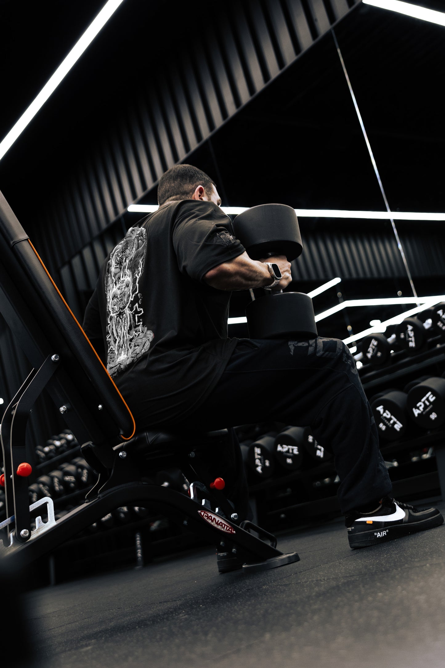 Rise of the Alpha Beast ''Monochrome'' : IFBB Pro Justin Savoie Oversize Tee
