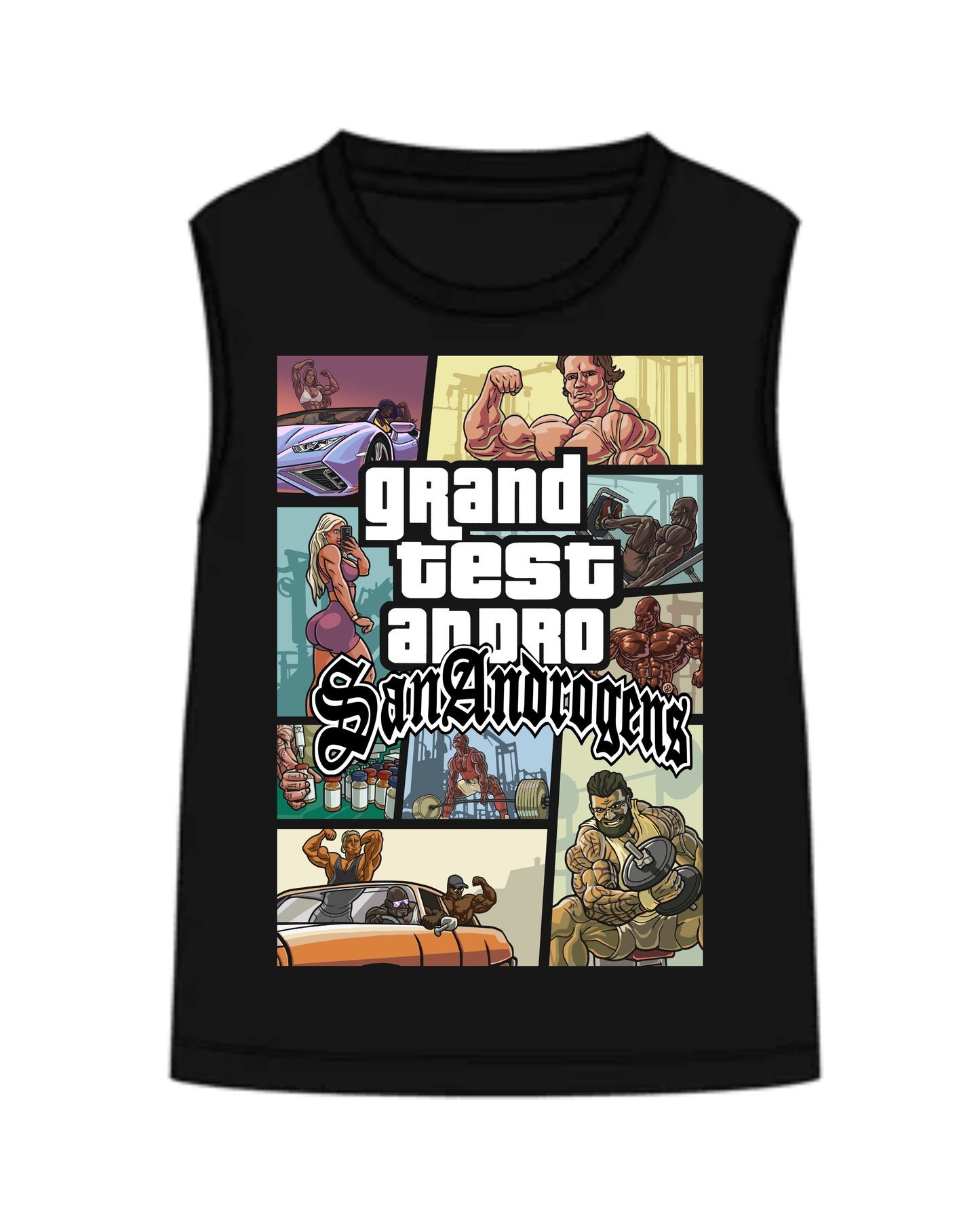 GTA San Androgens : Oversized Tank Top