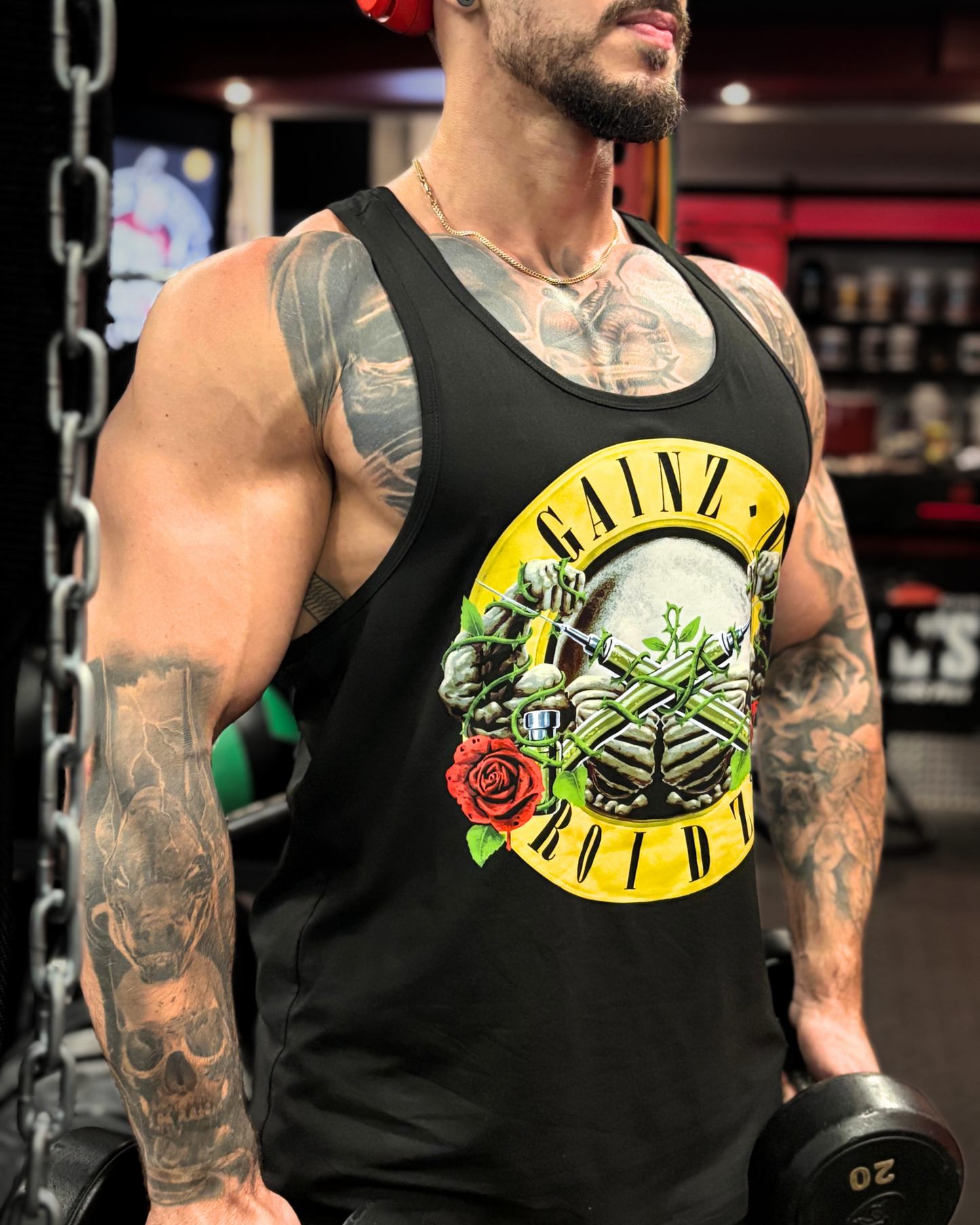 Gainz N' Roidz : Tank Top Stringer